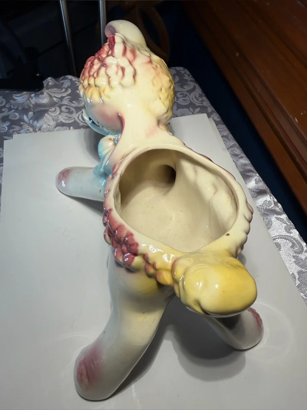 Vintage Ceramic Lamb Planter Mid-century Modern Decor
